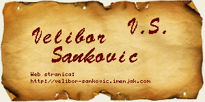 Velibor Sanković vizit kartica